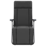 Folding Chairs with Cushions 2 pcs Grey