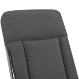 Folding Garden Chairs with Cushions 2 pcs Grey - Extra Image