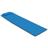 Folding Beach Mats 2 pcs Steel and Fabric Blue
