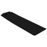 Folding Beach Mats 2 pcs Steel and Fabric Black - Close-Up Angle