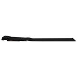 Folding Beach Mats 2 pcs Steel and Fabric Black - Low Angle