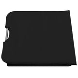 Folding Beach Mats 2 pcs Steel and Fabric Black - Extra Image