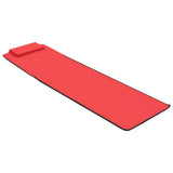 Folding Beach Mats 2 pcs Steel and Fabric Red - Close-Up Angle