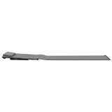 Folding Beach Mats 2 pcs Steel and Fabric Grey - Low Angle