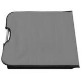 Folding Beach Mats 2 pcs Steel and Fabric Grey - Extra Image