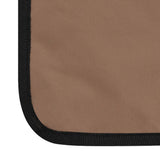 Folding Beach Mats 2 pcs Steel and Fabric Brown - Extra Image