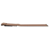 Folding Beach Mats 2 pcs Steel and Fabric Brown - Low Angle