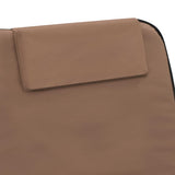 Folding Beach Mats 2 pcs Steel and Fabric Brown - Extra Image