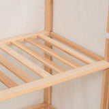 3-Tier Clothes Wardrobe 79x40x170 cm - Top-Down View