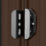 Garden Shed 257x298x178 cm Metal Brown - Low Angle