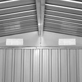 Garden Shed 257x298x178 cm Metal Brown - Extra Image
