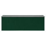 Garden Shed 257x489x181 cm Metal Green
