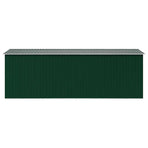 Garden Shed 257x489x181 cm Metal Green