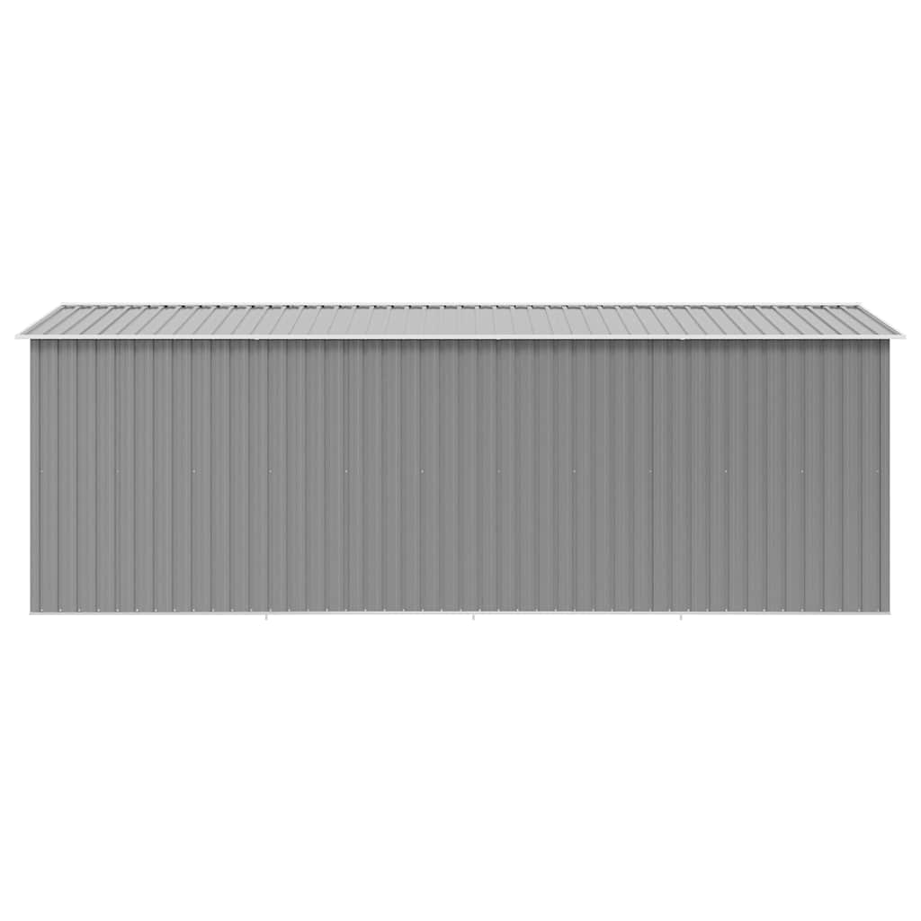 Garden Shed 257x489x181 cm Metal Grey