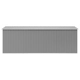Garden Shed 257x489x181 cm Metal Grey