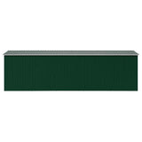 Garden Shed 257x580x181 cm Metal Green - Rear View