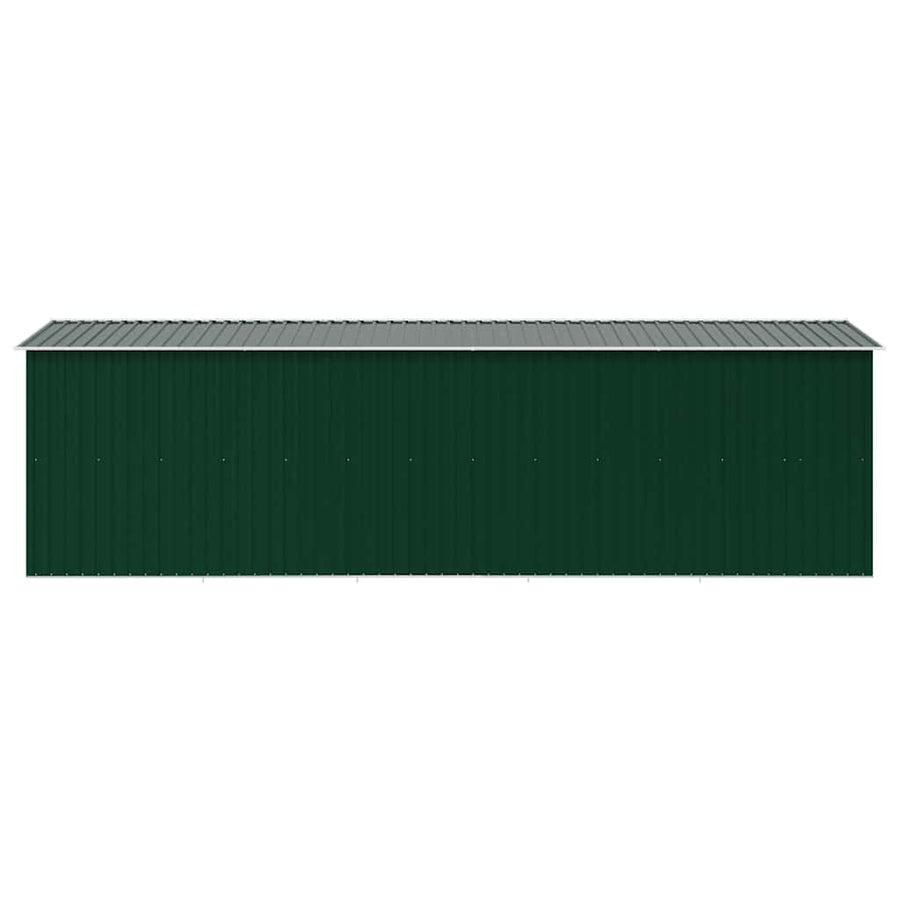 Garden Shed 257x580x181 cm Metal Green