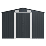Garden Shed 257x580x181 cm Metal Anthracite