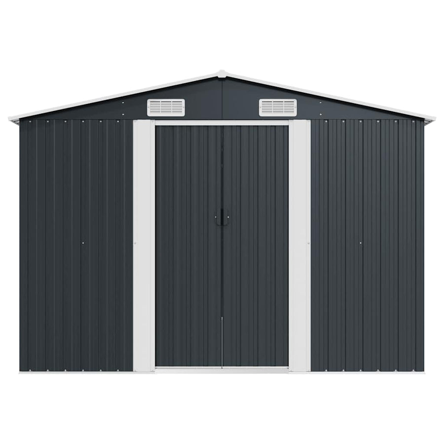 Garden Shed 257x580x181 cm Metal Anthracite