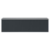 Garden Shed 257x580x181 cm Metal Anthracite
