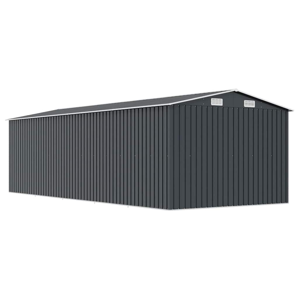 Garden Shed 257x580x181 cm Metal Anthracite