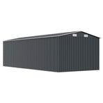 Garden Shed 257x580x181 cm Metal Anthracite