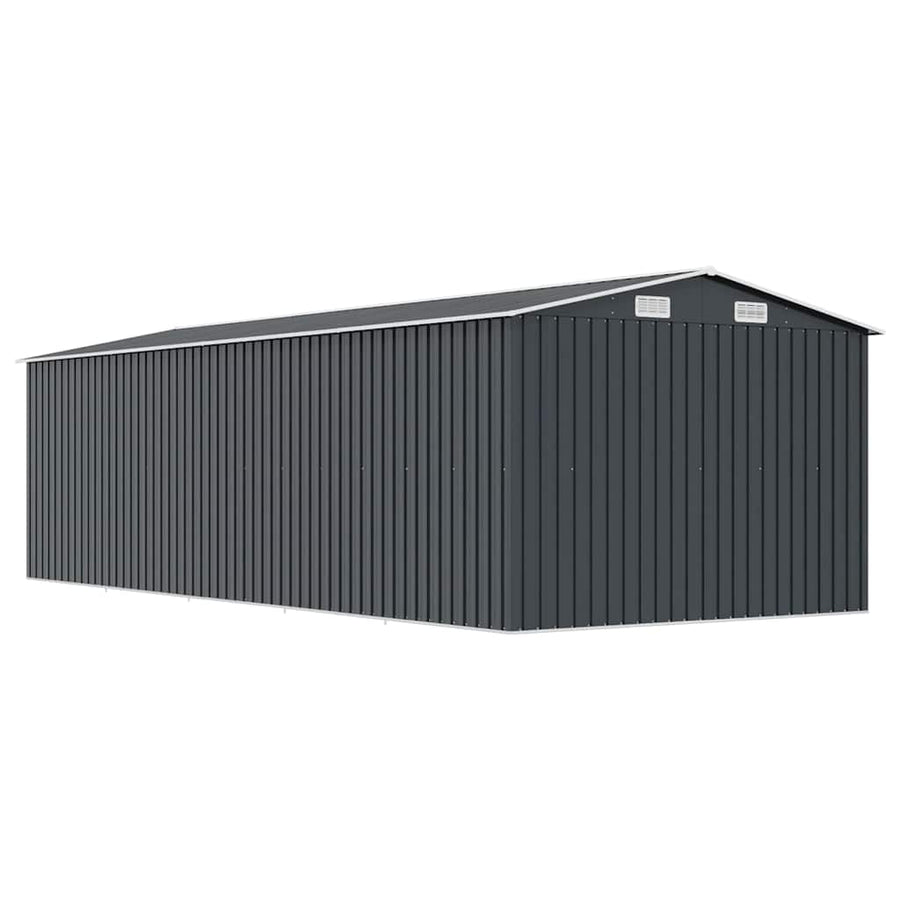 Garden Shed 257x580x181 cm Metal Anthracite
