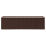 Garden Shed 257x580x181 cm Metal Brown