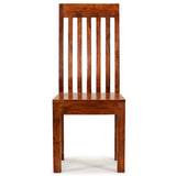 Dining Chairs 4 pcs Solid Wood Modern - Side View