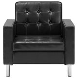 Armchair Black 75x70x75 cm Faux Leather