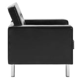 Armchair Black 75x70x75 cm Faux Leather