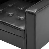 Armchair Black 75x70x75 cm Faux Leather