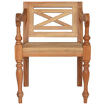 Batavia Chairs 2 pcs Light Brown Solid Mahogany Wood