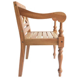 Batavia Chairs 2 pcs Light Brown Solid Mahogany Wood - Top-Down View