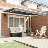 Awning Manual White 3 x 2.5 m Metal - Side View