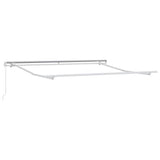 Awning Manual White 3 x 2.5 m Metal - Front View