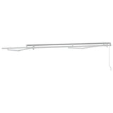 Awning Manual White 3 x 2.5 m Metal - Rear View