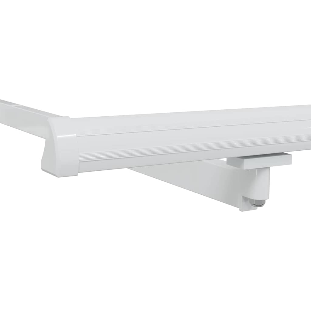 Awning Manual White 4.5 x 3 m Metal