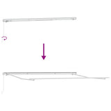 Awning Manual White 5 x 3 m Metal - Extra Image