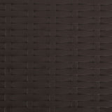 Folding Garden Chairs 2 pcs HDPE and Steel Brown