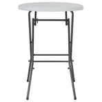 Folding Bar Table White 80x110 cm HDPE