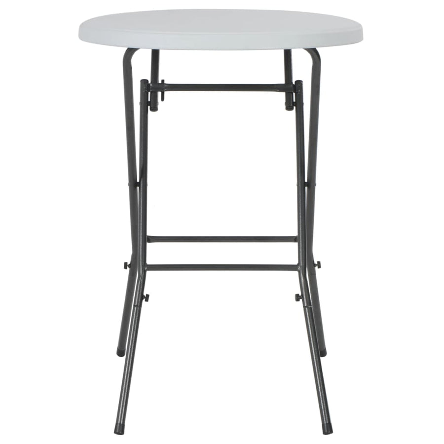 Folding Bar Table White 80x110 cm HDPE