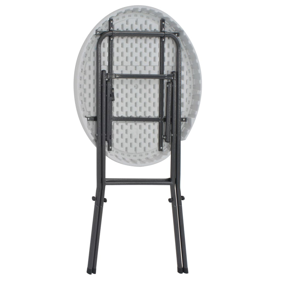 Folding Bar Table White 80x110 cm HDPE