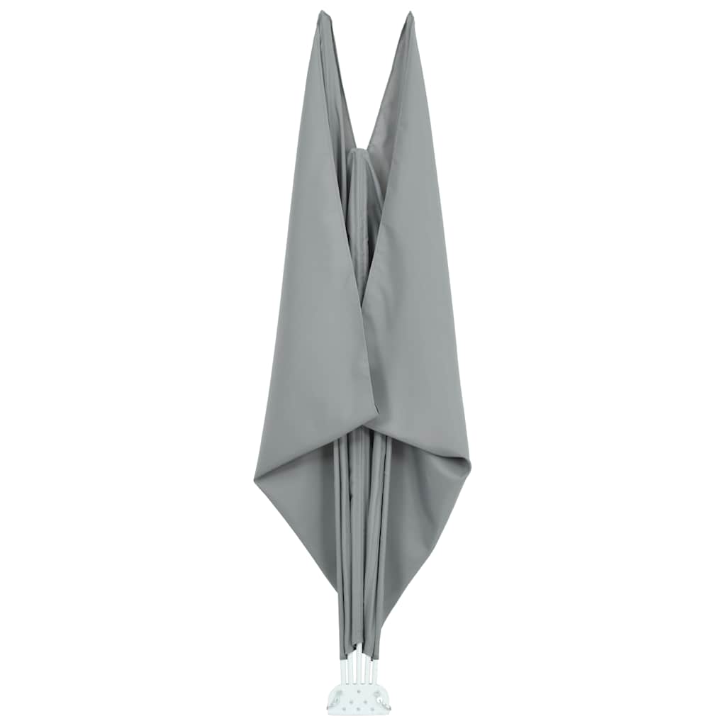Collapsible Terrace Side Awning Grey 300x200 cm