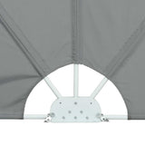 Collapsible Terrace Side Awning Grey 300x200 cm