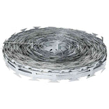 Razor Concertina Wire Galvanised Steel 500 m - Front View