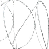 Concertina Razor Wire Galvanised Steel 300 m - Top-Down View