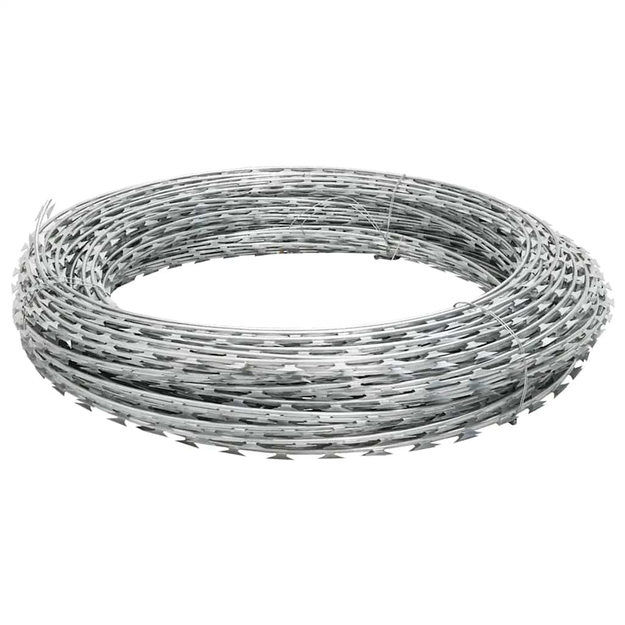 Clipped Concertina Razor Wire Galvanised Steel 300 m