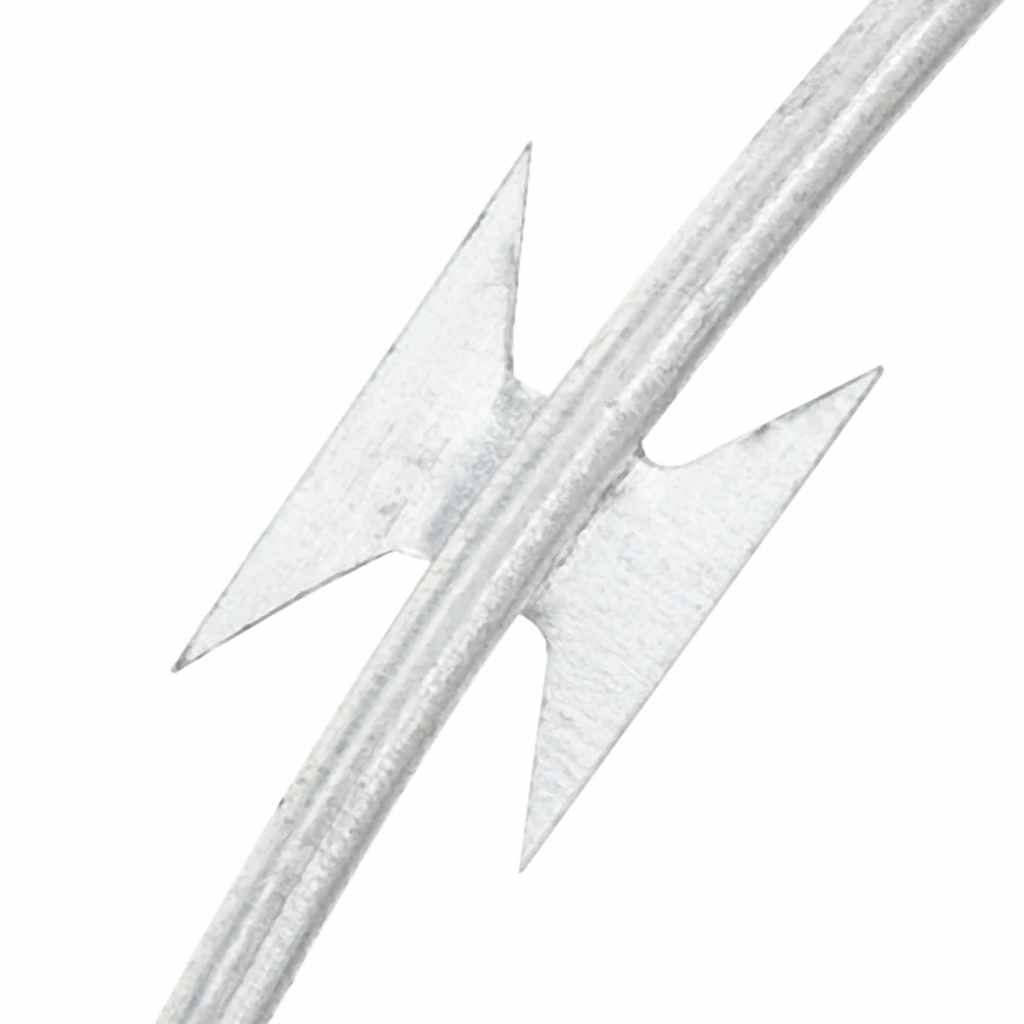 Clipped Concertina Razor Wire Galvanised Steel 300 m