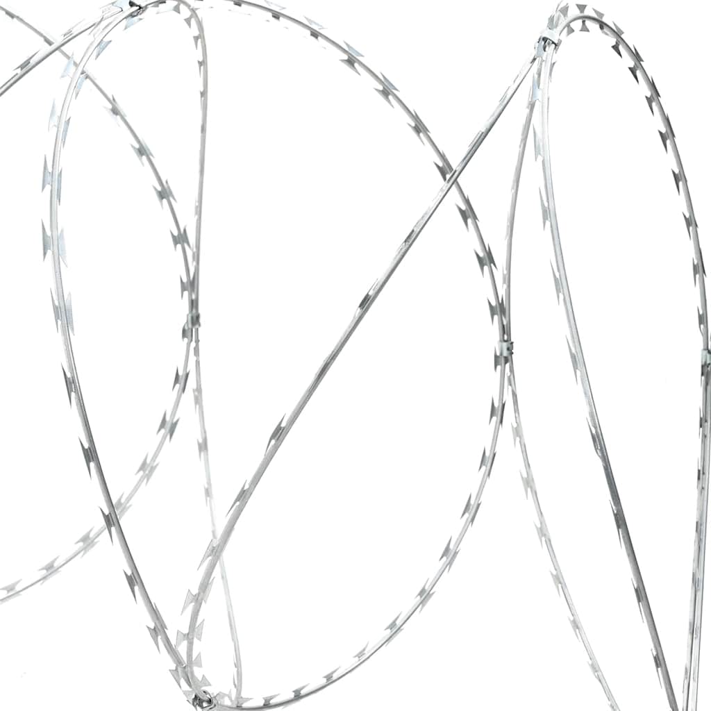 Clipped Concertina Razor Wire Galvanised Steel 300 m